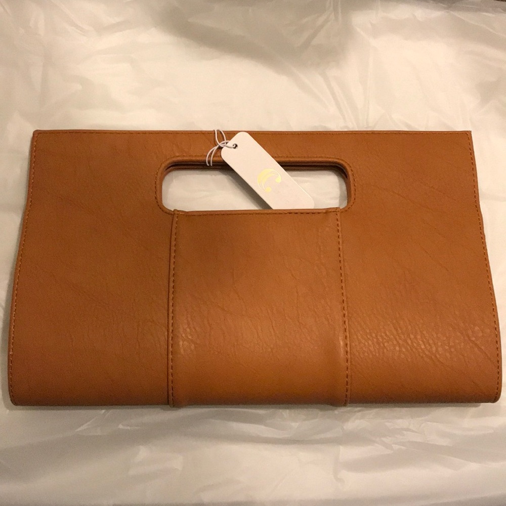 Charming Charlie Brown clutch BRAND NEW!